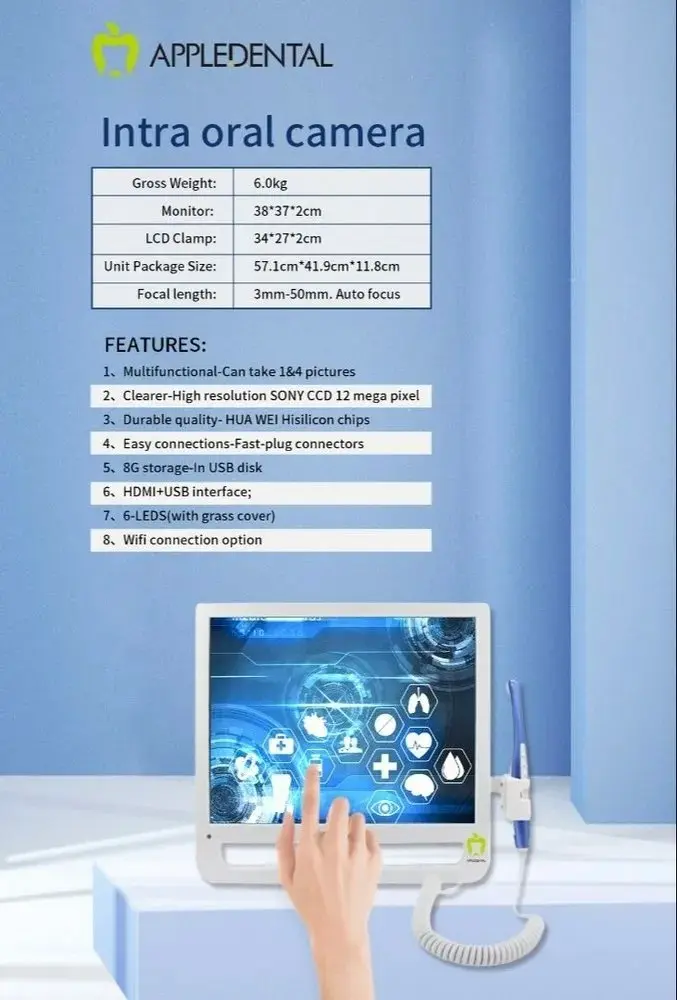 Set Monitor WiFi + Cámara 2.0 + Soporte J003 Appledental (6).webp