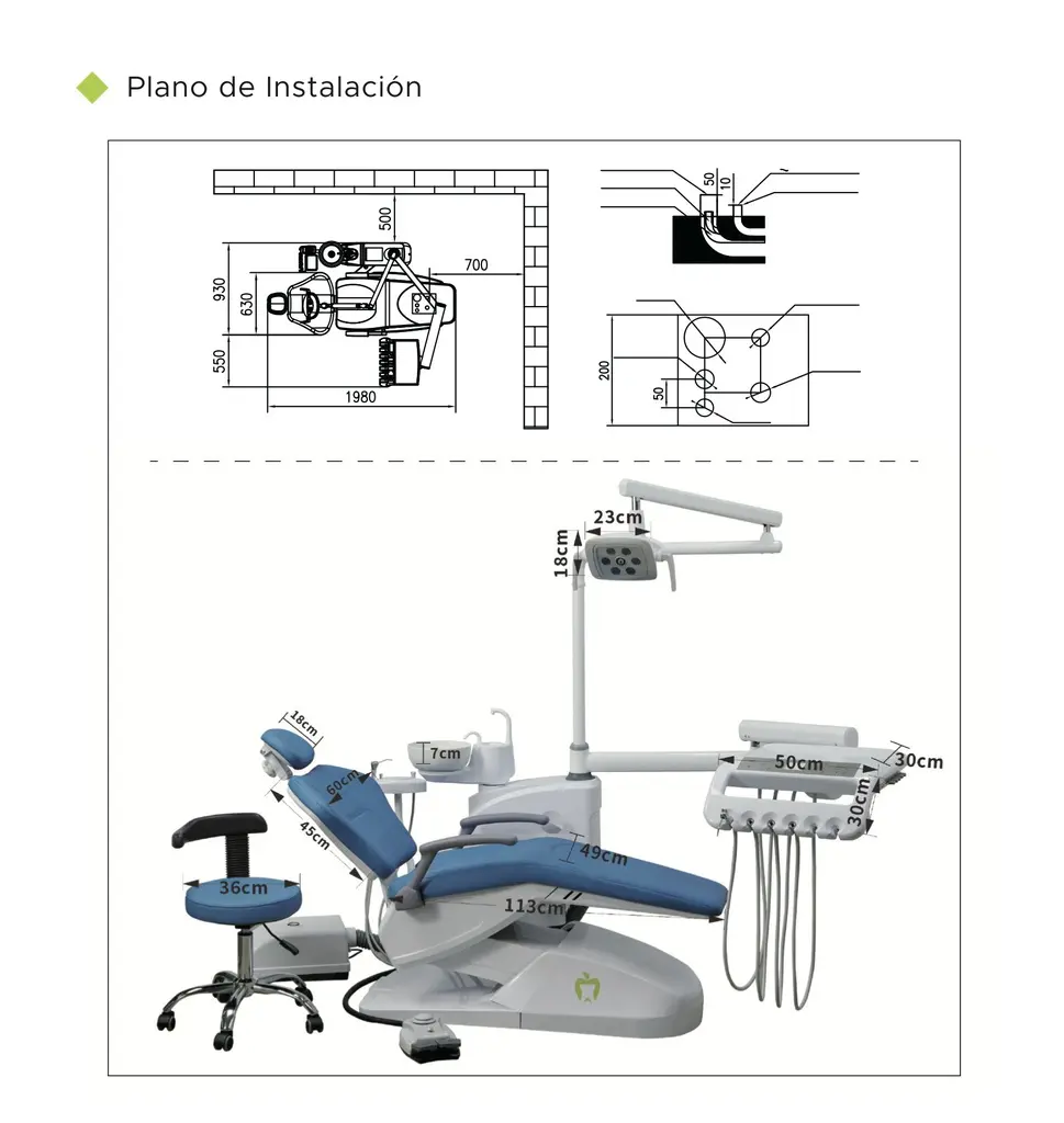 Sillón Dental Apple BaseOne A001 con taburete Appledental (8).webp