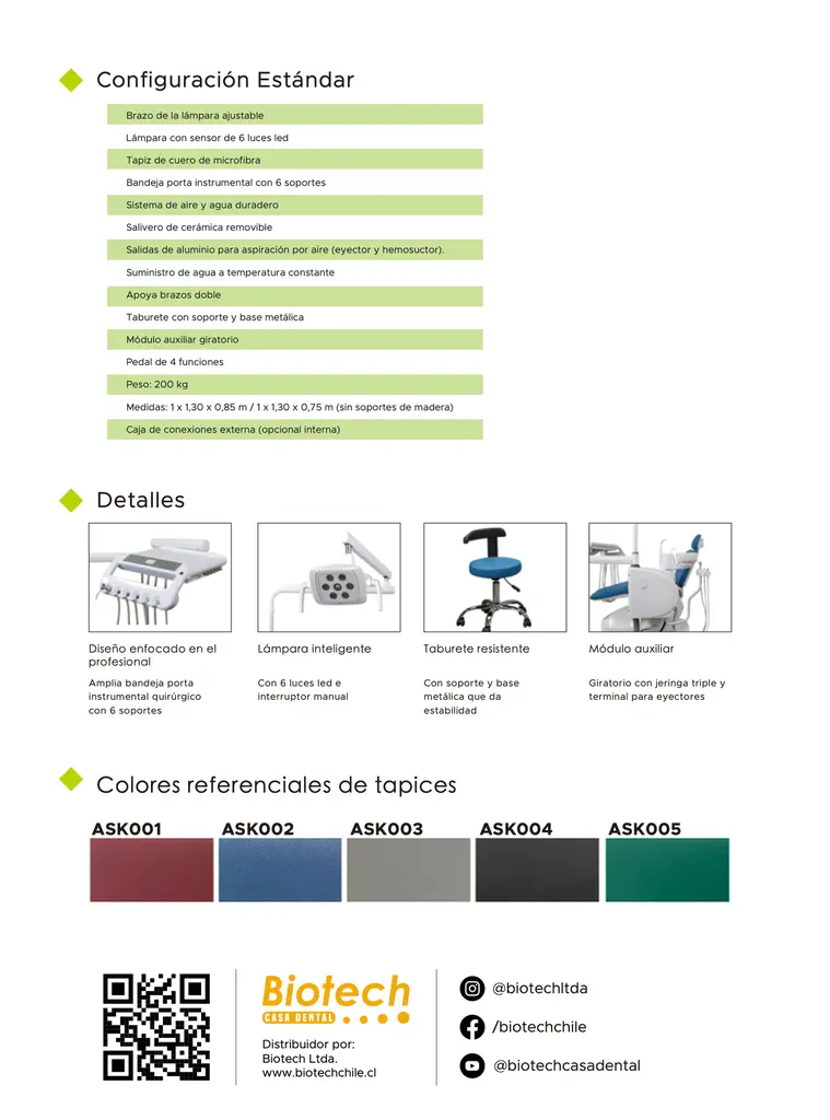 Sillón Dental Apple BaseOne A001 con taburete Appledental (4).webp